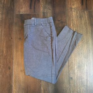 Grey cropped slacks